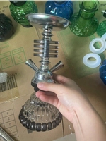 Prix pas cher belle qualité petite taille 4 couches acrylique narguilé accessoires exquis portable narguilé shisha