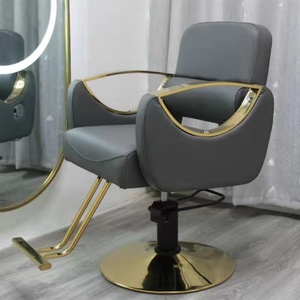 Chaise de coiffeur de salon de beauté en cuir populaire, éponge haute densité, kelly - Product Image 6