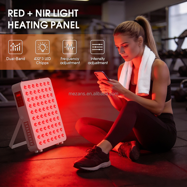 Custom Logo 100W Dual-Wave 660nm 850nm LED Red Light Therapy Panel QB70-M IP20 Indoor Gift Box Package CE RoHS FCC