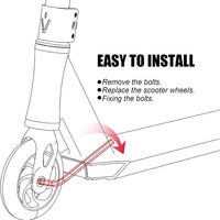 Fournisseurs de roues en caoutchouc PU de 120 mm * 24 mm, roues de longboard électrique, roues de scooter, roues de 120 mm 24 mm
