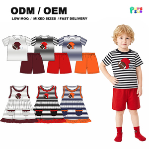 Conjuntos de Ropa Infantil al por Mayor, Camisetas <span class=keywords><strong>Polo</strong></span> Personalizadas para Niños, Ropa de Algodón para Niños para el Día del Partido, OEM ODM - Product Image 3