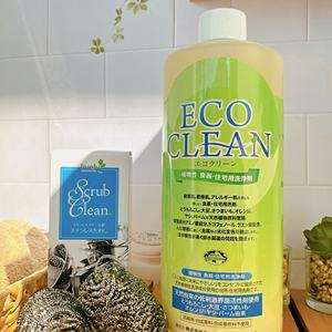 Un detergente natural para lavar platos y alimentos, suave para la piel, 100% biodegradable, hidratante Eco Clean - Product Image 1