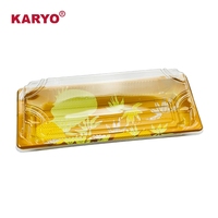 1102 jetable salade Sushi à emporter en plastique Sushi Sashimi boîtes emballage alimentaire restauration rapide Bento boîte plateau