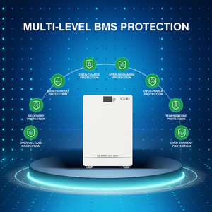 51.2V 100AH Solar Hybrid Grid Home Energy Storage Wall-<b>Mounted</b> Lithium <b>Battery</b> 5KWh 10KWh CAN Communication 5000 Cycles FTX48100 - Product Image 4
