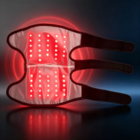 Ceinture de thérapie par lumière rouge sans fil pour genou, 132 LED 660nm 850nm, avec chauffage, vibrations et minuterie automatique, masseur de genou à moule exclusif