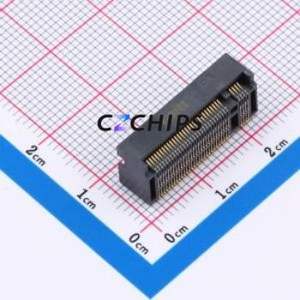 HYCW15M-05NGFF-850B Hard Drive Connector (SAS/SATA/M.2) SMD Connector M.2-M Key Female 67P Horizontal Mount - Product Image 1