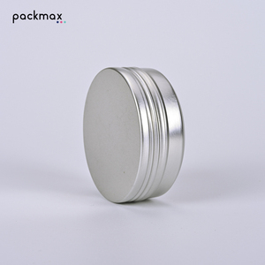 Envase Redondo de Aluminio Plateado de 60 ml para Cera para el Cabello, Crema Cosmética - Caja de Almacenamiento Metálica Recargable con Rosca, Venta al Por Mayor - Product Image 3