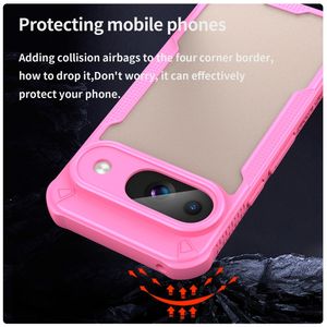 Pour Google Pixel 9 Armor Glaze <span class=keywords><strong>PC</strong></span> Hybrid TPU Phone Case(Pink) - Product Image 4