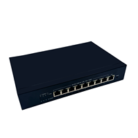 Switch PoE Administrado de 10 Puertos, Dispositivo de Red Empresarial de Alta Capacidad y Rentable, 1 Año de Conectividad Confiable para Múltiples PoE