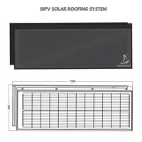 Vente en gros de tuiles solaires rouges Bipv, livraison rapide, système d'énergie solaire, appareils ménagers, production d'énergie, tuiles de toit