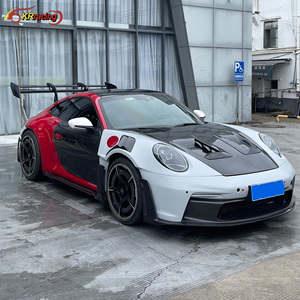 ชุดกันชนรถปีกสปอยเลอร์ GT3สำหรับ <span class=keywords><strong>Porsche</strong></span> <span class=keywords><strong>Carrera</strong></span> <span class=keywords><strong>S</strong></span> <span class=keywords><strong>992</strong></span> 911แบบมีฝากระโปรงหน้ารถยนต์สปอยเลอร์แห้งบางส่วน - Product Image 2
