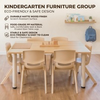Ensemble de meubles Montessori pour maternelle, bureau et chaise en bois pour tout-petits, équipement de salle de classe et de garderie, apprentissage précoce