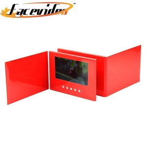 Thiệp Chúc Mừng 7 Inch Quảng Cáo Doanh Nghiệp Giá Rẻ Sách Màn Hình Số Lượng Lớn Kèm Cáp <span class=keywords><strong>Usb</strong></span> Mô-đun Máy Phát Tài Liệu Quảng Cáo Video - Product Image 3