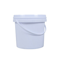 Seau en plastique PP personnalisable de 4 litres à large ouverture Nouvelle arrivée Couvercle à pression recyclable pour la peinture Nouveaux tambours d'emballage
