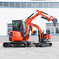 Mini-excavatrice compacte haute performance pour moteur, garantie 1 an, machine de terrassement polyvalente avec accessoires pour la construction