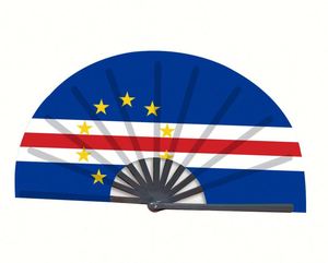 Abanico Plegable de Bambú con Diseño de Arte Folclórico Personalizado 2022, 33 cm, DIY, Bandera Nacional de Cuba, Souvenir, Venta al Por Mayor - Product Image 1
