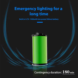 Luminaria de Emergencia LED Doble con Carcasa de ABS, Batería de Respaldo, Luz de Emergencia para Salidas y Pasillos de Emergencia - Product Image 5