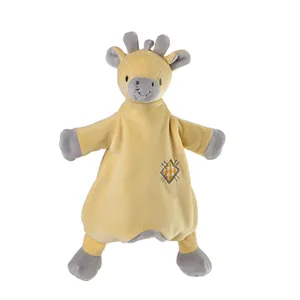 Wholesale lovely new design rabbit deer lion teether plush toy soft doll baby toy stuffed plush toy animal