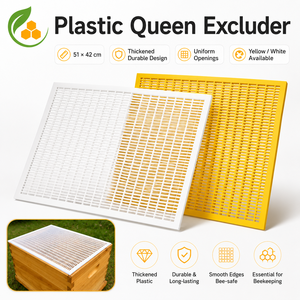 Escludiregina in Plastica Extra Spessa 51*42cm, Bicolore Giallo e Bianco, Separatore per Api Regina, Strumenti per Apicoltura, Vendita all'Ingrosso - Product Image 1