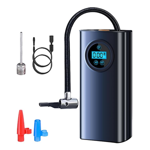 Compresseur d'air électrique portable 120W 12V pour voitures, motos, vélos et pneus de <span class=keywords><strong>vélo</strong></span> avec manomètre numérique - Product Image 1