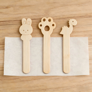 Bâtonnets de glace en bambou en forme de patte de <span class=keywords><strong>chat</strong></span> mignons, sans plastique, biodégradables, pour les glaces maison - Product Image 5