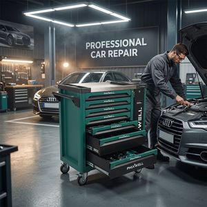 Carrito de Herramientas Profesional de Alta Resistencia con 7 Cajones y Juego Completo de 307 Piezas, Venta Directa de Fábrica, Personalizable OEM - Product Image 1