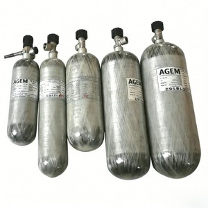 Bombola d'Aria SCBA Apparecchio Respiratorio Cilindro in Lega di Alluminio Bombola di Gas ad Alta Pressione in Fibra di Carbonio Composita - Product Image 2