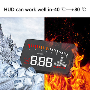 Thiết kế mới <span class=keywords><strong>X5</strong></span> xe HUD máy chiếu đầu lên màn hình hiển thị OBD2 EOBD Đồng hồ tốc độ trên báo động tốc độ nước nhiệt độ thanh hiển thị - Product Image 3