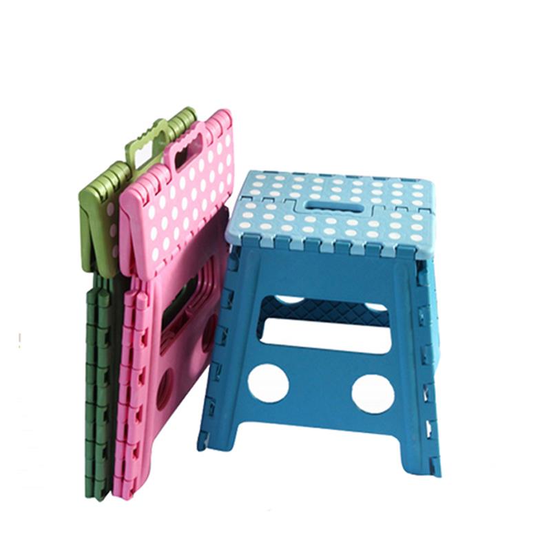 Бытовой, кухонный, уличный мини-стул для кемпинга, пластиковый, детский портативный складной стул