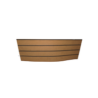 Pont en teck synthétique en PVC souple pour terrasse de bateau/yacht