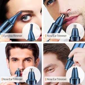 Tondeuse nez-oreilles 3 en 1 rechargeable, rasoir électrique étanche pour hommes et femmes avec fonction de tondeuse à sourcils - Product Image 1