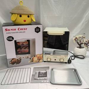 Horno eléctrico multifuncional de gran capacidad, tostadora, freidora de aire 360, freidora de convección para hornear, sin aceite, 15L, mecánica para exteriores - Product Image 1