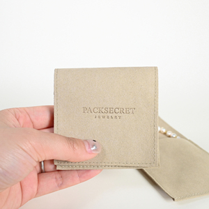 PackSecret Green Custom Eco <b>Book</b> Style Flap Paper Magnetic Closure Jewelry Set <b>Box</b> Packaging With Logo and Microfiber Pouch Set - Product Image 6