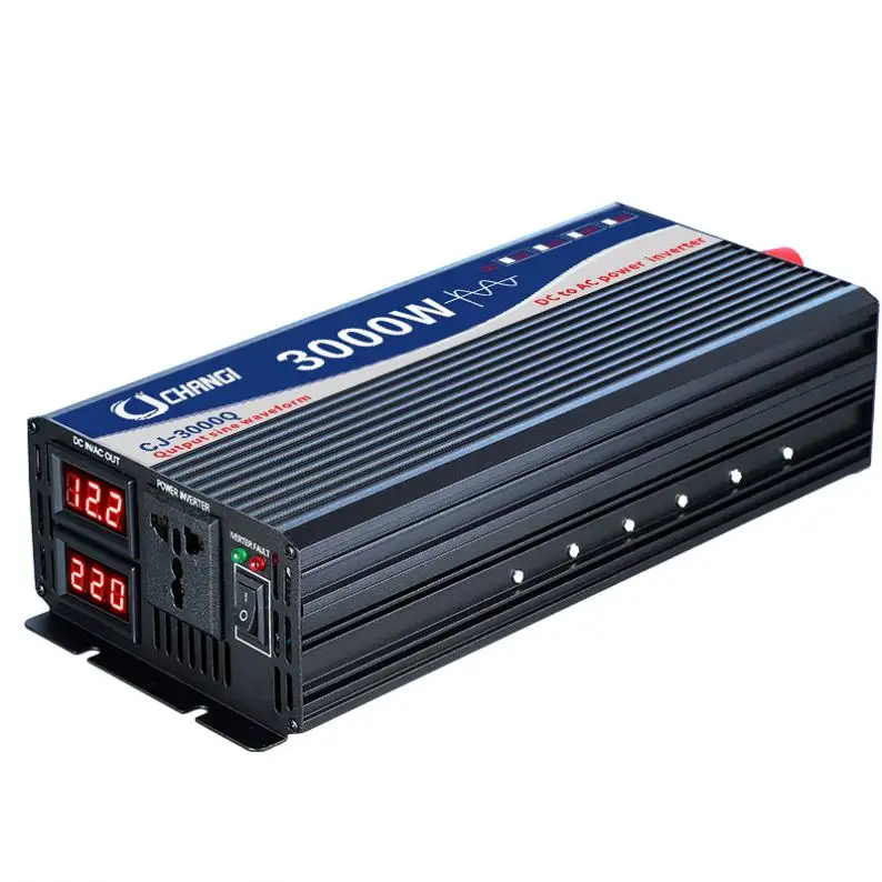 Top selling products high quality efficient 12v 220v 110vdc To 220vac Car 3000w Pure Sine Wave Inverter with UPS Charger