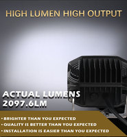 Faro LED Cubo 29W con Illuminazione Laterale e 140 LED °   Faro a fascio largo per camion fuoristrada/SUV/ATV