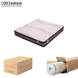 Colchón Comprimido al Vacío de Tela Refrigerante Tamaño Twin de 20 Pulgadas Enrollado en Caja para Hotel, Venta al por Mayor de Fábrica - Product Image 1