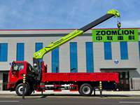 Camion grue SHACMAN 4x2 10 tonnes à flèche télescopique en 5 sections ZOOMLION, solution de levage hydraulique télescopique supérieure de 17,6 m pour la construction