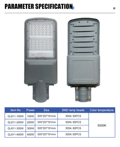 Farolas LED de alta calidad de 100W, 200W, 300W y 400W para uso público de aluminio fundido a presión IP65 a prueba de agua para exteriores - Product Image 2