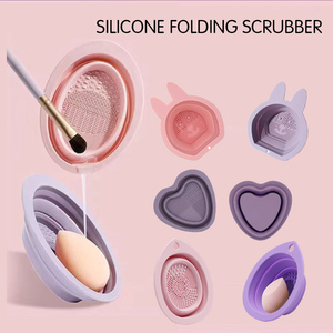 Alfombrilla de Silicona Plegable para Limpiar Brochas de Maquillaje, Ecológica, Herramienta de Belleza para Lavar Brochas, Uso Doméstico - Product Image 3