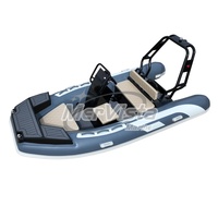 Offre Spéciale usine vente directe Kayak de pêche 12ft bateau profond V Hypalon/PVC coque en aluminium RIB gonflable 3.6m bateau