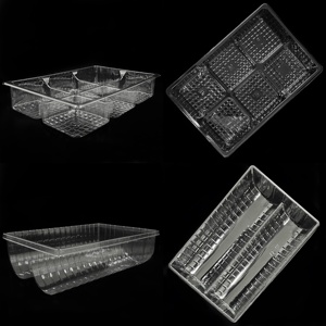 Tùy chỉnh rõ ràng món tráng miệng Bánh Ngọt Bánh Cookie thực phẩm ngọt ngào Macarons Donut hộp nhựa container - Product Image 3