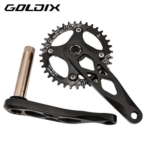 GOLDIX Pédalier de vélo haute résistance en alliage d'aluminium forgé 104BCD, plateaux étroits-larges 38T, longueur 170mm pour VTT - Product Image 1
