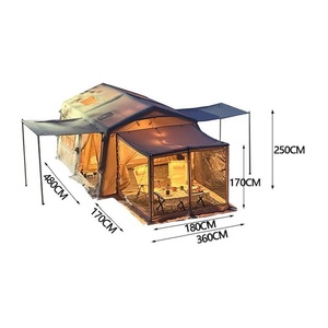 5-6 Person 1 Room 1 Hall Inflatable <strong>Tent</strong>, 20.<strong>2</strong>㎡, <strong>2</strong>-Min Setup W/800W Pump, Waterproof 3000mm, 4-Season Outdoor Camping - Product Image 5