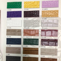 Cuir PU effet peau de crocodile miroir extensible imperméable de 1,2 mm pour chaussures de femme, canapé, textile de maison, sacs
