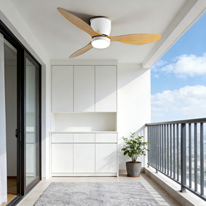 Ventiladores de Techo con Luces de 52 Pulgadas, Control Remoto, LED Regulable, Montaje Empotrado, Motor Reversible de Corriente Continua Silencioso para Dormitorio - Product Image 2