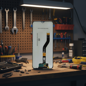 Schermo Originale Senza Cornice per Samsung Galaxy A10s A107F Nero Service Pack - Product Image 1