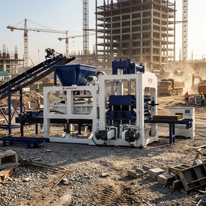 Machine à blocs de béton à vibration QT10-15 à grande capacité, multifonctionnelle pour briques solides, pavés et bordures - Product Image 4