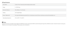 เครื่องวัดความเร็วรอบแบบดิจิตอลอเนกประสงค์ ONOSOKKI HT-5500 - Product Image 3
