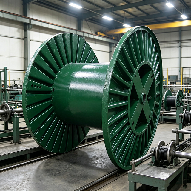 Durable Metal Cable Drum 900KG High Capacity ST-900 for Copper Electric Wire Winding Customized Corrugated Steel Bobbin