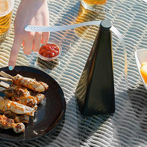 Ventilateurs <span class=keywords><strong>anti</strong></span>-mouches noires pour tables avec répulsif <span class=keywords><strong>anti</strong></span>-insectes – Ventilateurs alimentaires pour empêcher les mouches d'approcher des aliments – Ventilateur rotatif <span class=keywords><strong>anti</strong></span>-mouches pour table extérieure - Product Image 4